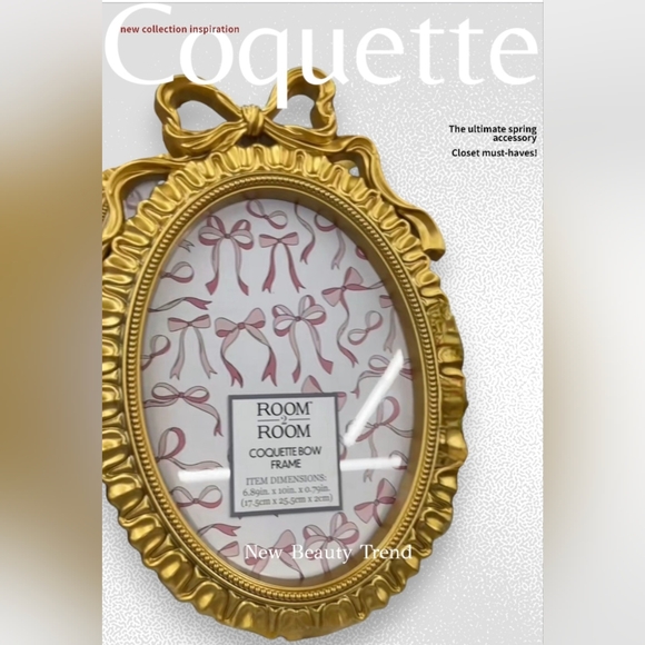 Coquette Bow Ornate Picture Frame 6.89in x 10in - Picture 5 of 5